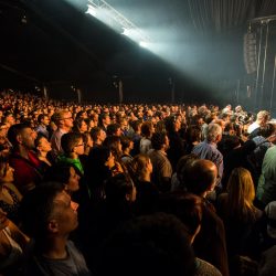 Ibrahim Maalouf découvrant la foule venue ce samedi-là le voir en concert au Cully Jazz 2016